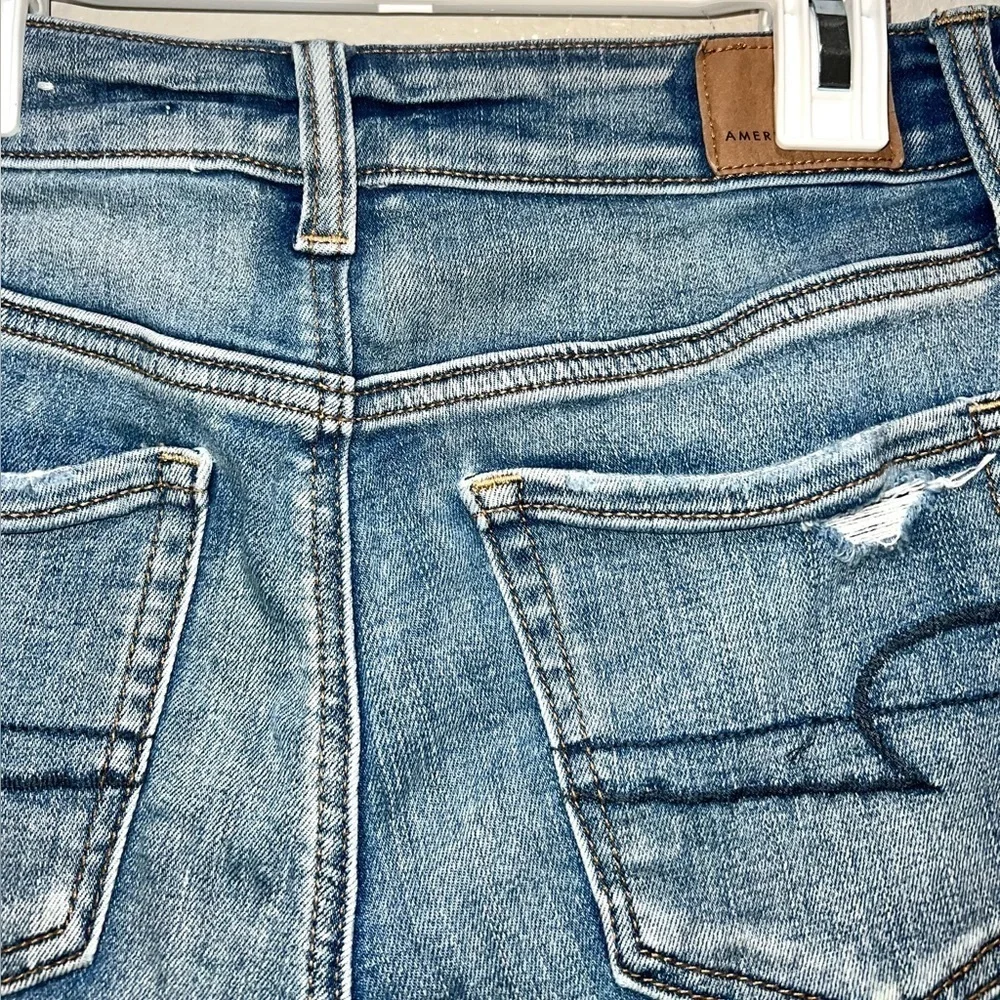American Eagle Distressed Midi Shorts